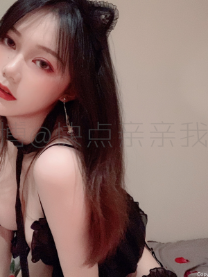 快点亲亲我吖 - 黑色蕾丝_002