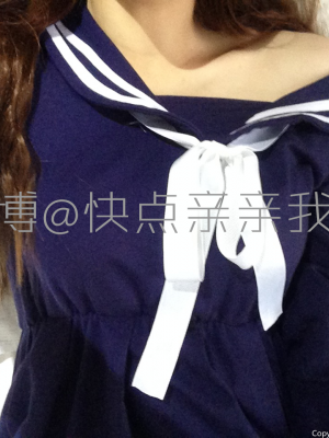 快点亲亲我吖 - 蓝色连衣裙_002