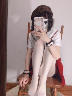 小结巴 - 红色JK制服白丝_013
