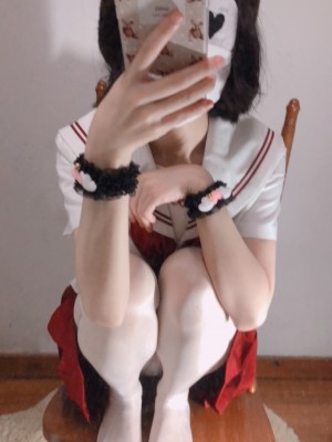 小结巴 - 红色JK制服白丝_014