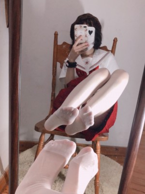 小结巴 - 红色JK制服白丝_016