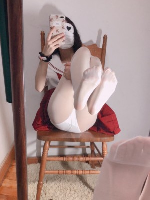 小结巴 - 红色JK制服白丝_017