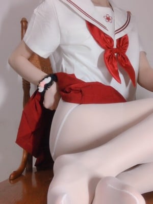 小结巴 - 红色JK制服白丝_028
