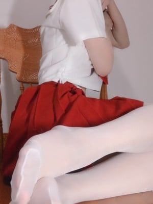 小结巴 - 红色JK制服白丝_029