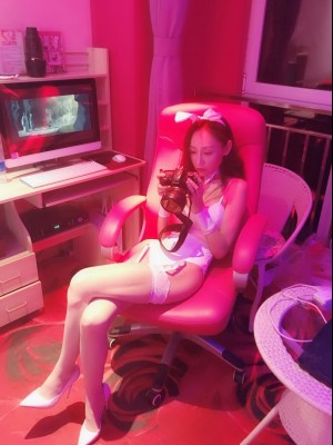 月暖彡如梵音 - 粉红兔女郎_003