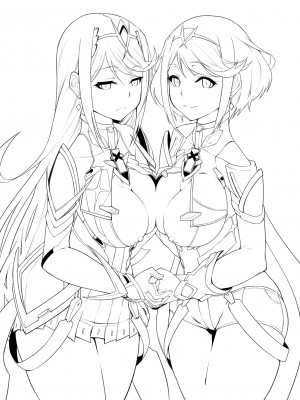[白い闇 (k-you)] ミチナカバ (ゼノブレイド2)  [中国翻訳] [DL版]_046