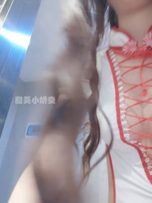 沈娇娇(甜美小娇妾) - 白色扣盘泳衣_0032