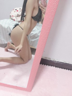 水酱是胖企鹅 - 黑色内衣_003