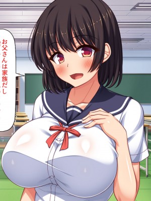 [ミミズサウザンド (よろず)] 女子校生になってもお父さんとお風呂に入ってるのっておかしいの？_379