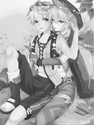 [Lovely complex (忍猫にん)] 洞窟で親友と (原神) [中国翻訳] [DL版]_02