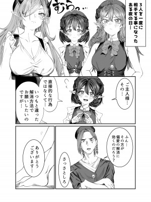 [軒下の猫屋 (アルデヒド)] 奴隷を調教してハーレム作る～育てた奴隷たちと純愛ハーレムHするまでの話～【漫画版】_294