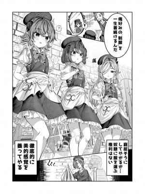 [軒下の猫屋 (アルデヒド)] 奴隷を調教してハーレム作る～育てた奴隷たちと純愛ハーレムHするまでの話～【漫画版】_009