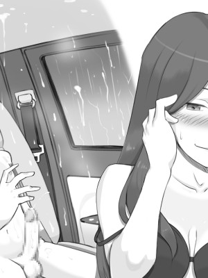 [pink-noise (みずいろ めがね)] なりゆきでムスコとカーセックスした母親の話 [中国翻訳]_57