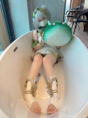软萌兔兔酱 - 史莱姆草神 with GIF_062