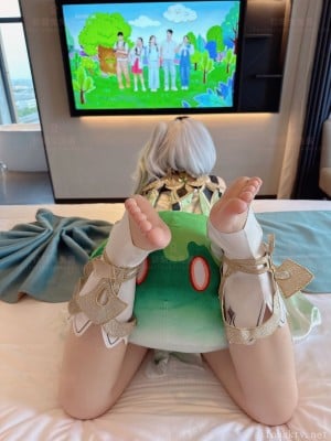 软萌兔兔酱 - 史莱姆草神 with GIF_068