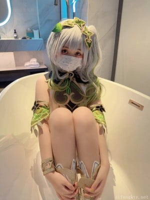 软萌兔兔酱 - 史莱姆草神 with GIF_058