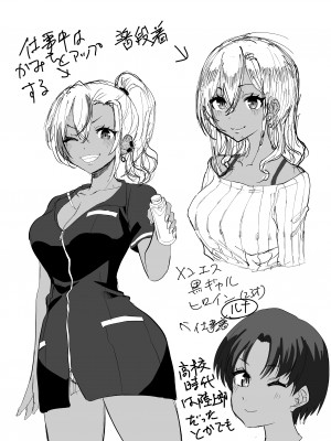[黒ハム屋 (黒須)] 黒ギャルメンエス嬢がヤらせてくれる話_42