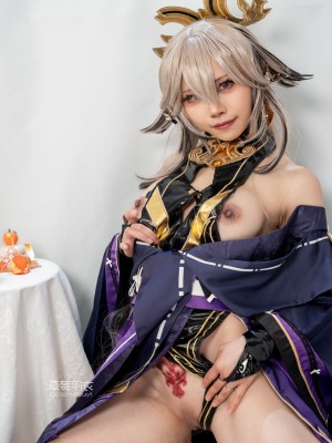 [草莓羽衣][黒ギャル八重神子]墨桜色の夜笙雅芸_45