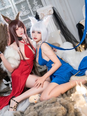 [Momoko葵葵&瓜希酱] 碧蓝航线赤城&加贺 礼服_41