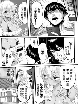 (C103) [黒ハム屋 (黒須)] 黒ギャルメンエス嬢がヤらせてくれる話 [DL版] [中国翻訳]_41