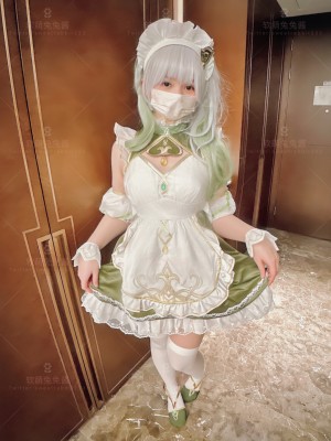 [软萌兔兔酱]反差秘书续集-小草神女仆_35