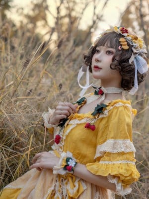 阿包也是兔娘-洛丽塔黄裙_6