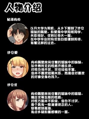 [せびれ] おとなり姉妹との交尾性活─総集編─ [甜族星人赞助汉化]_003