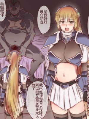[胸垫汉化组] [金メッキ魂 (せんどりくん)] 女騎士はオークに陵辱される Ⅰ-Ⅱ [中国翻訳] [DL版]_012