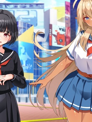 【朝風の雫】都合の良すぎるふたなりダークエルフJKが逆異世界転移してきた件_196