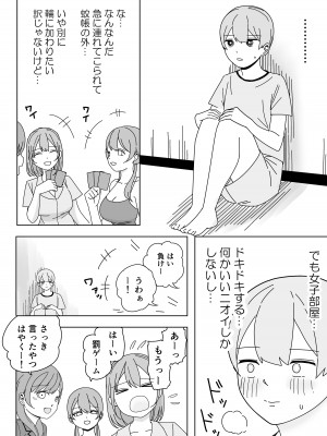 [こんがりオーブン] 修学旅行の女子部屋で耳元ささやき中出しハーレムえっち_08
