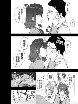 [無修正] [50on! (愛上陸)] ギャルたちにキモがられながらHな罰ゲームをした時の話。[空中貓製作室 & 不咕鸟汉化组]_05