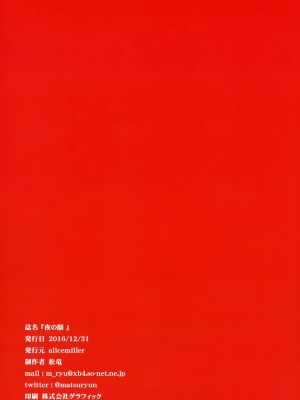 [无毒汉化组] (C91) [alicemiller (松竜)] 夜の顔_21
