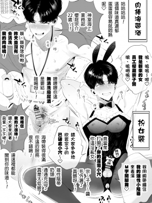 [wow0317個人漢化][タンバリンつめ放題] クズなエリート新入社員くん強制チ◯ポ丸出し宴会芸で無様堕ち [wow0317個人漢化]_040