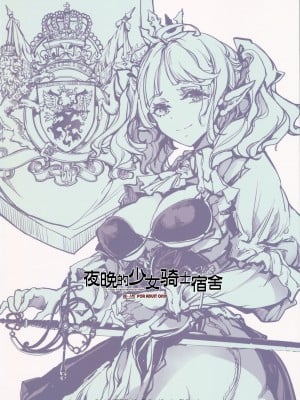 (C102) [70年式悠久機関 (おはぎさん)] 夜の乙女騎士寮｜夜晚的少女骑士宿舍 [驴子汉化组]_02