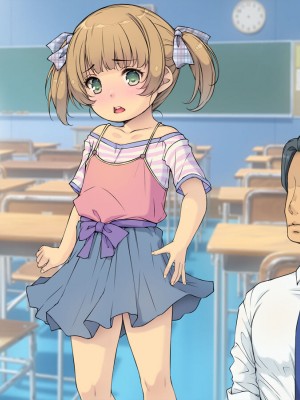 [黒毛と桃汁 (横十輔)] 小さい教え子が大好きな鬼畜先生「ロリコン先生はクビ覚悟ッ」_235