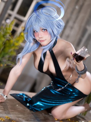 水淼aqua - 蔚蓝档案 天雨亚子礼服_029