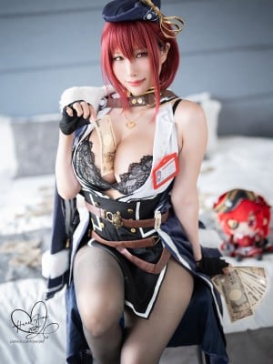 [HaneAme雨波] Hololive 船長OL_02