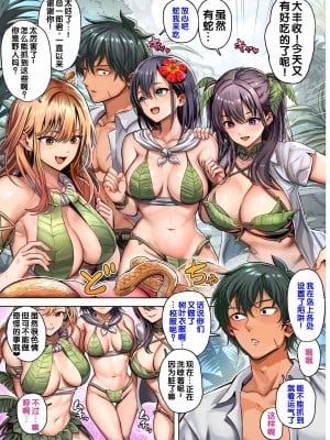 [ホケキヨカーニバル (ホウホケキヨ)] 無人島遭難ハーレム [甜族星人赞助汉化]_008