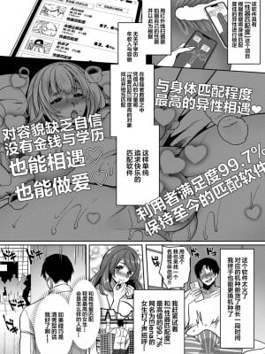 [ホークビット (孝至)] 性器マッチングアプリで出会った体の相性だけは最高の女 [中国翻訳] [無修正]_003