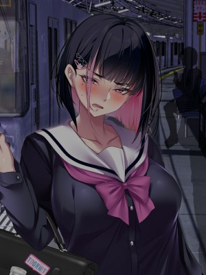 [アイチルワークス] 満員電車の中でおじさんが無理やり美少女を寝取ったりギャルを孕ませたりする話_480