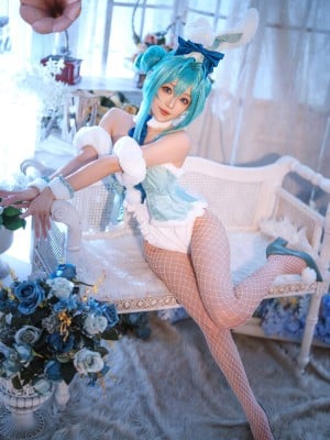 [如月夏巳] 初音未来 兔女郎cos_11