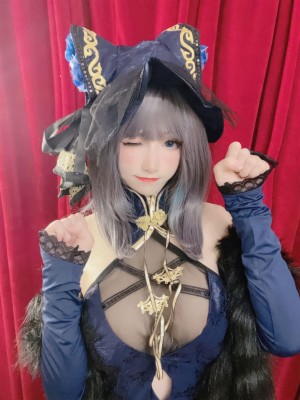 coser衣衣 - 碧蓝航线 柴郡旗袍_53