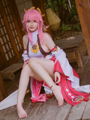 前羽Rissoft344『八重神子』 - 原神コスプレ写真集_29