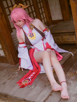 前羽Rissoft344『八重神子』 - 原神コスプレ写真集_23