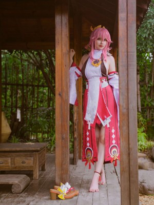 前羽Rissoft344『八重神子』 - 原神コスプレ写真集_27