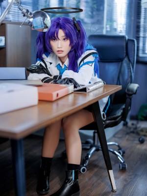 Cien cosplay 蔚蓝档案-优香_12