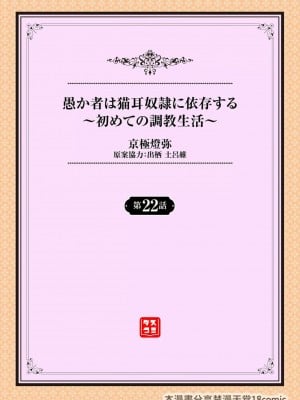 [京極燈弥] 愚か者は猫耳奴隷に依存する～初めての調教生活～ 22 [禁漫漢化組][無修正]_003