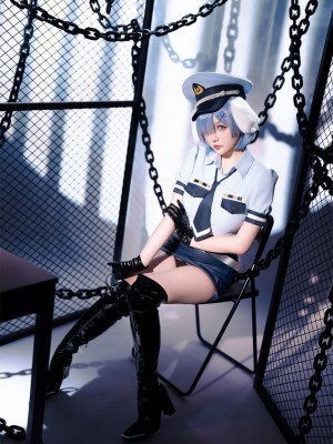 Hoshilily (星之迟迟) Rem Dog-Eared Police Officer - ReZero_016