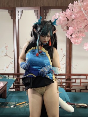 [阿呀被发现了Aya&小和甜酒] 年夕旗袍双人御守_156