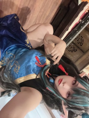 [阿呀被发现了Aya&小和甜酒] 年夕旗袍双人御守_164